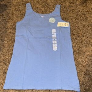 Duluth Olive light blue No Yank Tank with shelf bra New With Tags Size Medium